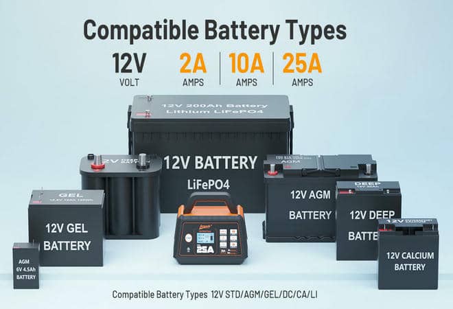 How to Choose the Right Battery Charger: Why a 25A Smart Charger Saves You Money