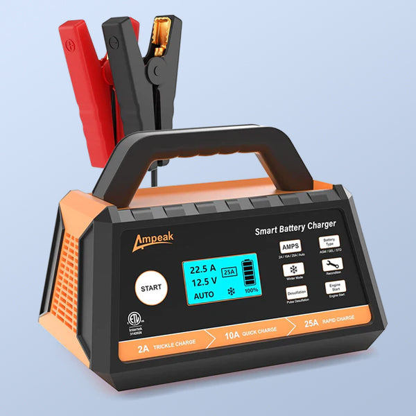 25A/10A/2A Car Battery Charger
