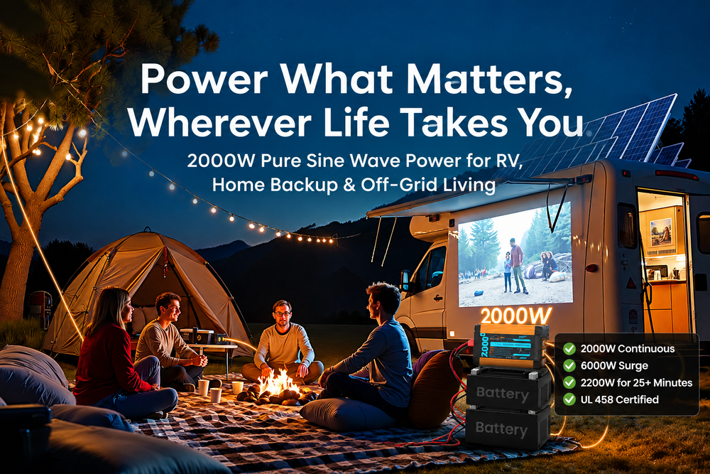 How to Choose a 2000W Pure Sine Wave Inverter for Your RV