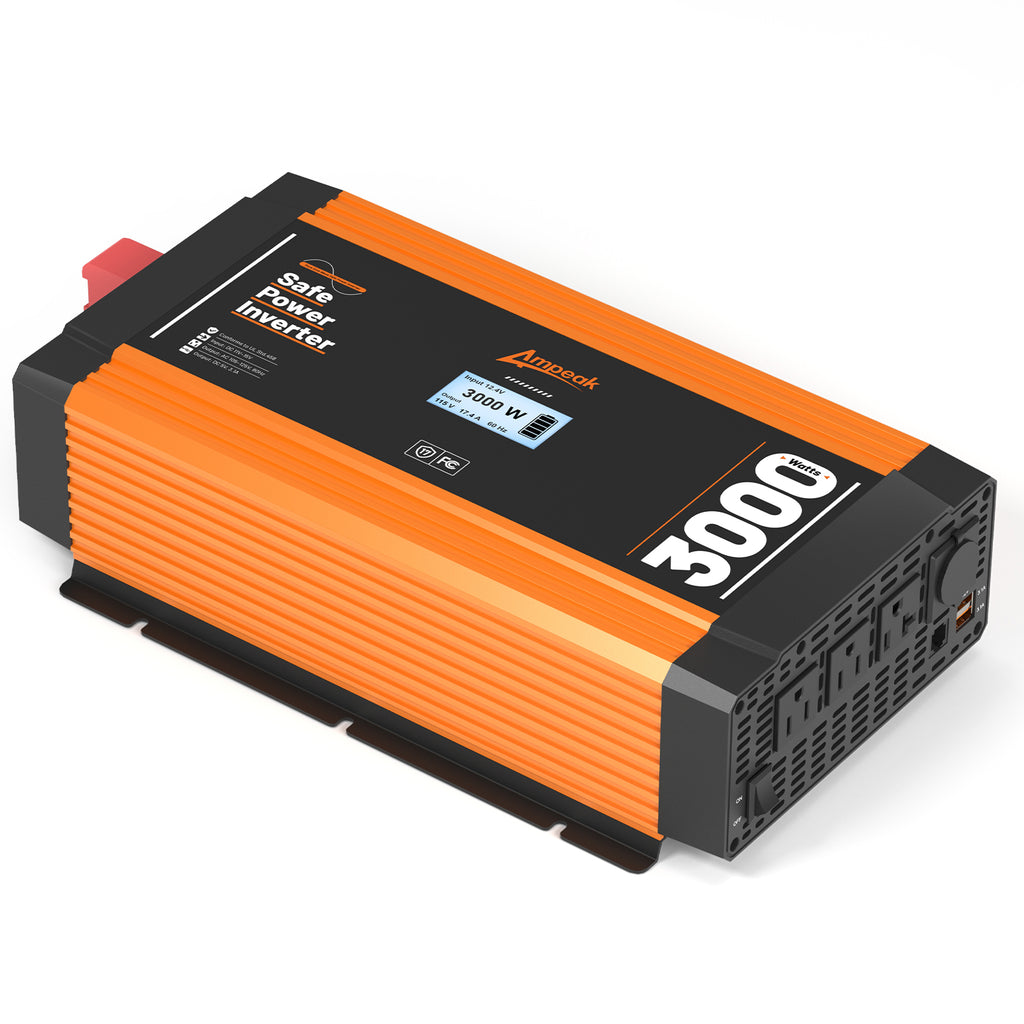 Safe Protections Truck Inverter | Ampeak 3000w Power Inverter | Ampeak