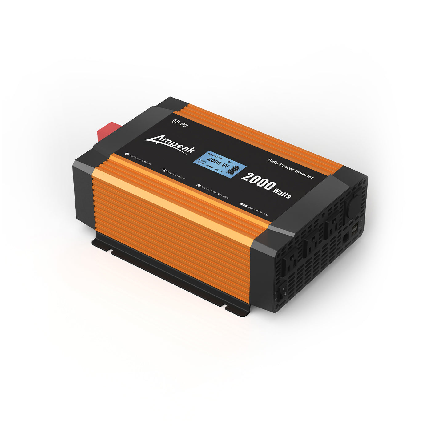 Ampeak 2000W Modified Sine Wave Power Inverter（DC 12V to AC 110V ）