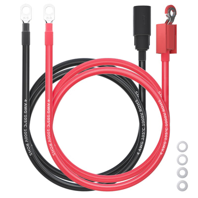 Ampeak 4 AWG Safety Battery Cables with Slipcover