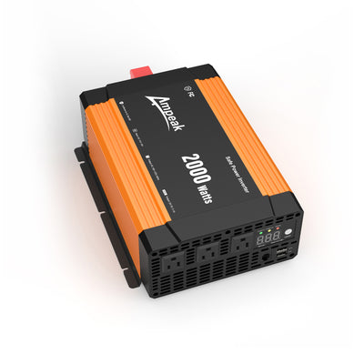 Ampeak 2000W Modified Sine Wave Inverter with Mini screen （DC 12V to AC 110V ）