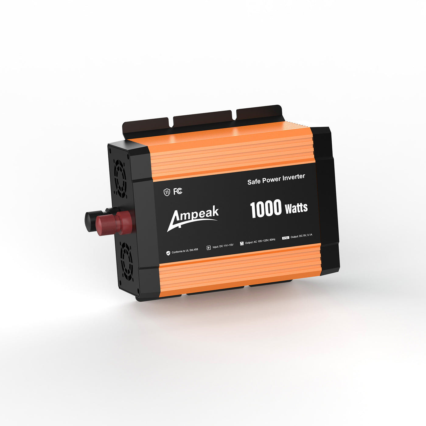 Ampeak 1000W Modified Sine Wave Inverter with Mini screen（DC 12V to AC 110V ）