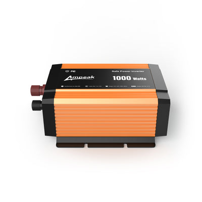 Ampeak 1000W Modified Sine Wave Inverter with Mini screen（DC 12V to AC 110V ）