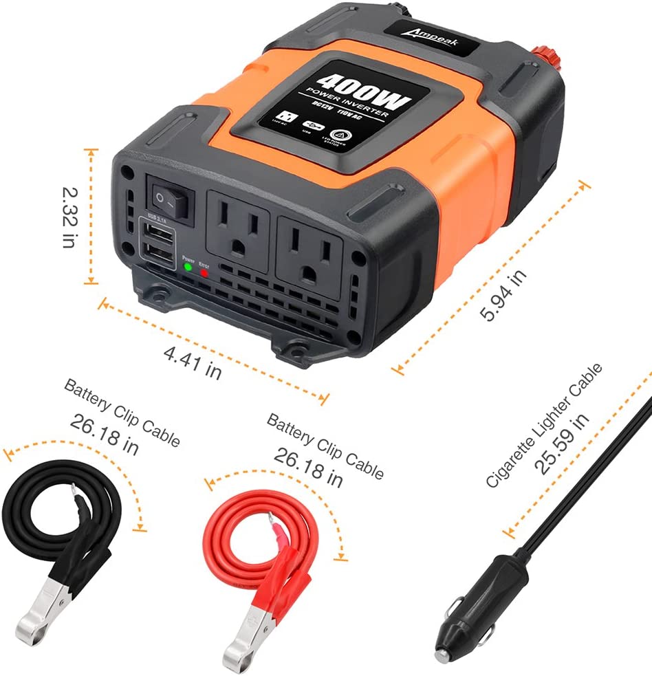 400 watt power inverter | Ampeak 400W Power Inverter | Ampeak