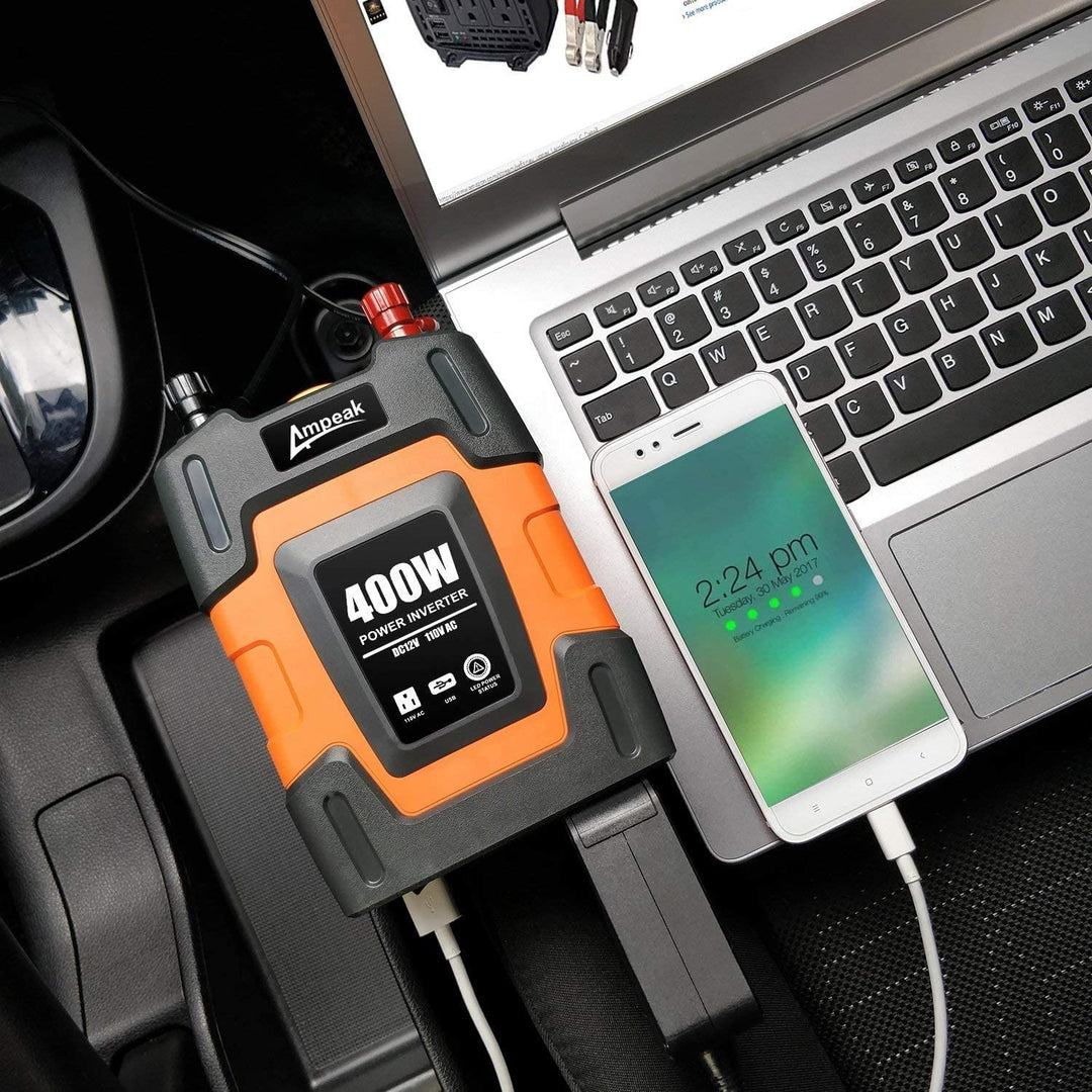 Ampeak 400W 12V Power Inverters | Versatile Power for Camping